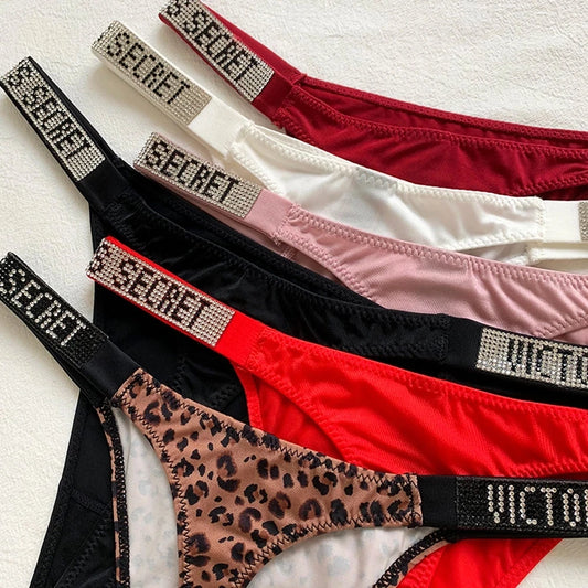 2024 New Women's Victoria's Secret(VS) Underwear, Smooth Low-Waisted Sexy Women'S Thong, Attractive, Breathable, Shiny, Sexy And Comfortable In One