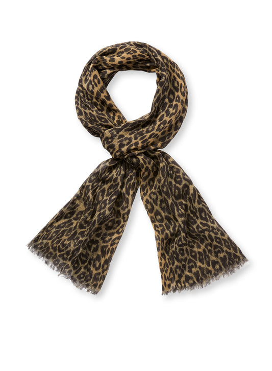 Animal Print Modal Scarf-0